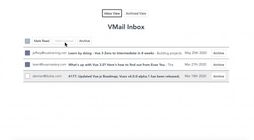 VueMastery Build a Gmail Clone with Vue 3