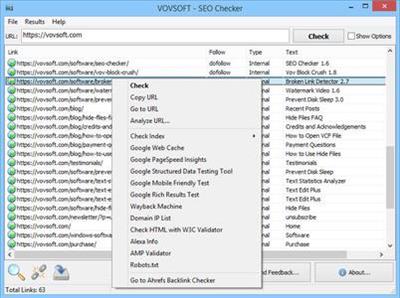 VovSoft SEO Checker 3.5