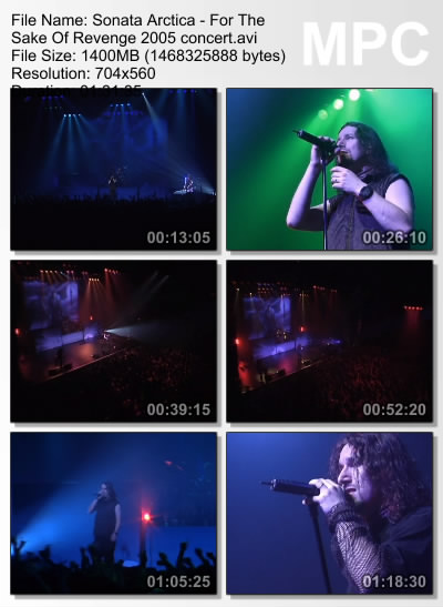 Sonata Arctica - For The Sake Of Revenge 2005 (DVDRip)