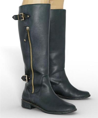BLACK LEATHER BOOTS FOR GENESIS 8 FEMALE