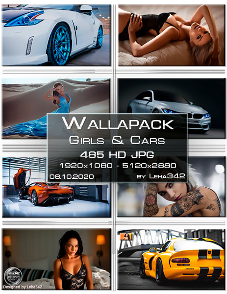Wallapack Girls & Cars HD by Leha342 08.10.2020