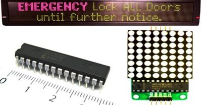 Dot Matrix LED Display Interface with PIC Microcontroller (updated 92020)