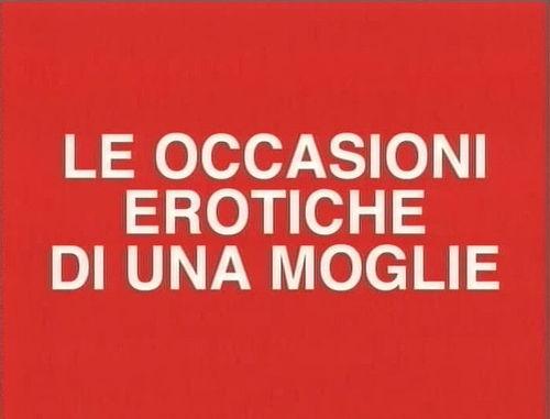 Le occasioni erotiche di una moglie / Эротические возможности жены (Salvo & Martin) [1980 г., Classic, Compilation, VHSRip]
