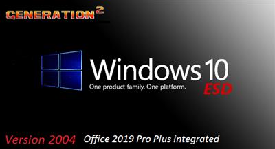 Windows 10 Version 2004 Build v19041.572 Pro incl Office 2019 Pro Plus en-US October 2020