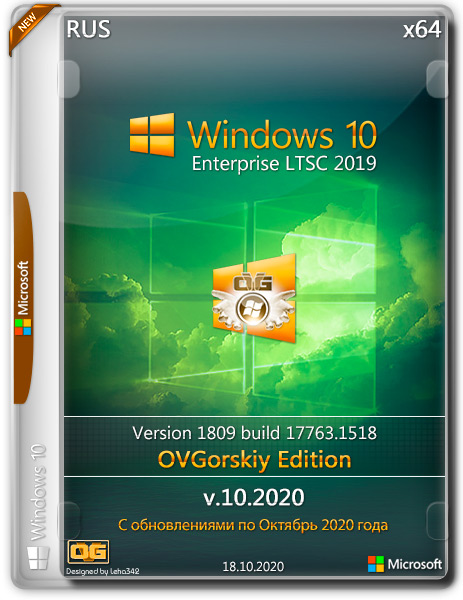 Windows 10 Enterprise LTSC 2019 x64 1809 by OVGorskiy v.10.2020 (RUS)