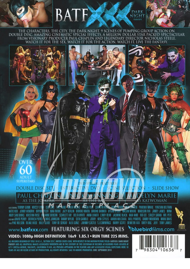BATFXXX: Dark Night Parody /  :   -  (Nicholas Steele / Bluebird Films) [2010 ., Action, Big Budget, Clowns, Cosplay, Couples, Fantasy, Feature, International, Masks, Orgy, Pantyhose & Stockings, Parody, Science Fiction