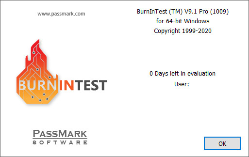 PassMark BurnInTest Pro 9.1 Build 1009