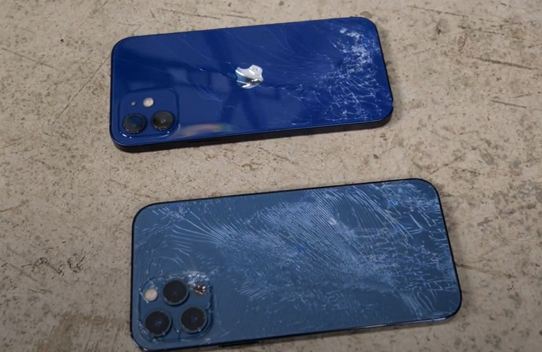 iPhone 12 проверили падением на бетонный пол. Телефон вправду очень крепкий