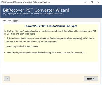 BitRecover PST Converter Wizard 11.7