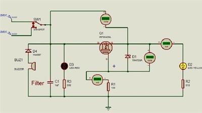 Reverse polarity protection using a P Channel Mosfet