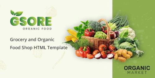 ThemeForest - Gsore v1.0 - Grocery and Organic Food Shop HTML Template - 29120713