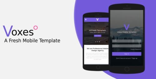ThemeForest - Voxes v1.0 - A Fresh Mobile Template - 21482128