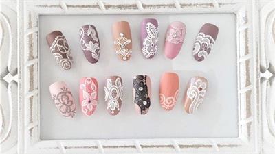 Nail Art Course - Lace Design
