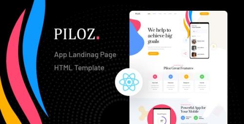 ThemeForest - Piloz v1.0 - React Next App Landing Page Template - 29158787