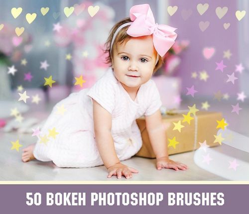 Картинка 50 Bokeh Photoshop Brushes