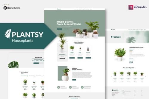 ThemeForest - Plantsy v1.0 - Houseplants Elementor Template Kit - 29070034