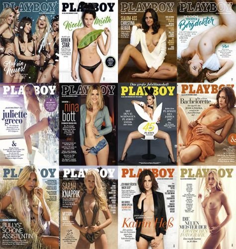 Подшивка журнала - Playboy Germany №1-12 (январь-декабрь 2017) PDF. Архив 2017