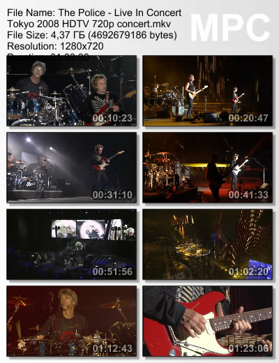 The Police - Live In Concert Tokyo Dome 2008 (BDRip)