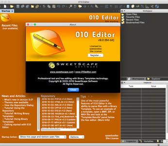 SweetScape 010 Editor 11.0.1 macOS