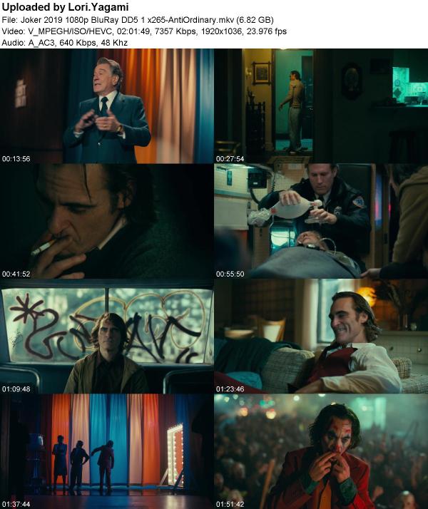Joker 2019 1080p BluRay DD 5 1 x265-AntiOrdinary