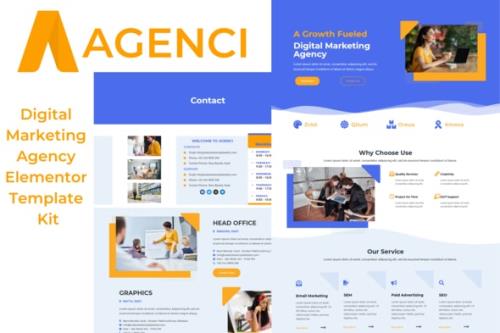 Agenci - Digital Marketing Agency Elementor Template Kit