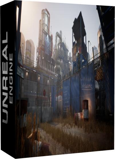 Unreal Engine - Post-Apocalyptic Industrial Scene
