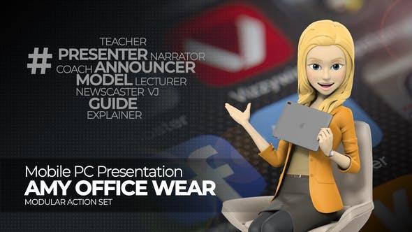 VideoHive - Presentation Mobile PC Amy Office Wear