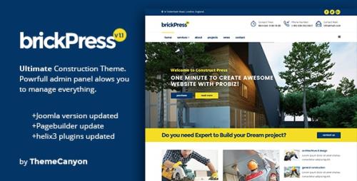 ThemeForest - BrickPress v1.1 - Construction & Business Joomla Template - 16064815
