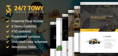 ThemeForest - Towy v1.5 - Emergency Auto Towing and Roadside Assistance Service WordPress theme - 19985673
