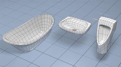 Basic Mesh Modeling  with 3DSMAX: Sanitaryware Objects