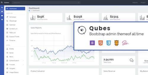 ThemeForest - Qubis v1.0.0 - Multipurpose Bootstrap Admin Template (Update: 26 September 20) - 28614307