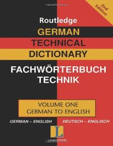German Technical Dictionary German-EnglishDeutsch-Englisch