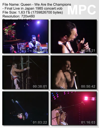 Queen - We Are The Champions: Final Live in Japan 1985 (DVDRip)