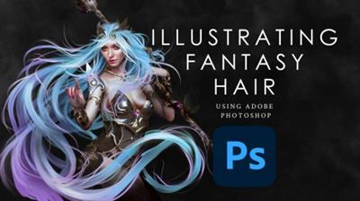 Hair Painting for Beginners Illustrating Fantasy Hair