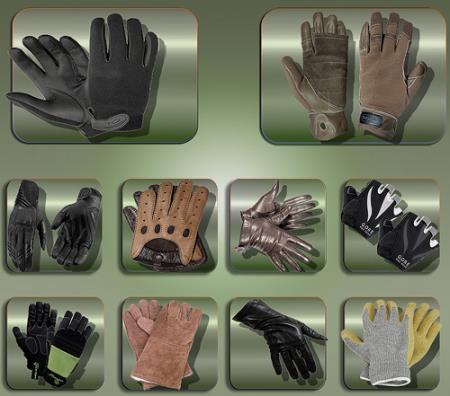 Прозрачные клипарты для фотошопа - Женские и мужские перчатки