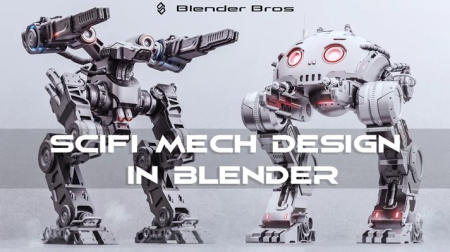 SciFi Mech Design in Blender