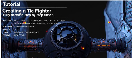 Creating a Tie Fighter with Substance Designer