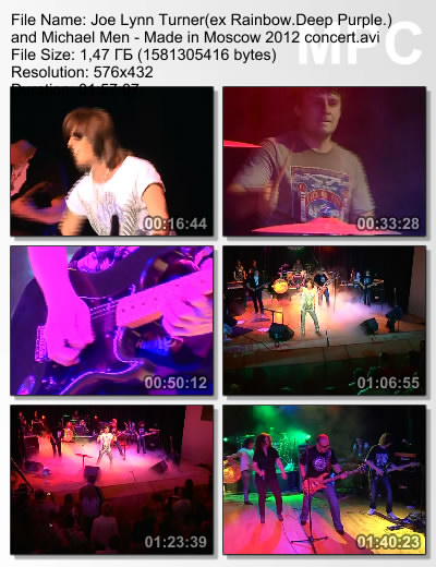 Joe Lynn Turner - (ex Rainbow, Deep Purple.) and Michael Men - Made in Moscow 2012 (DVDRip)