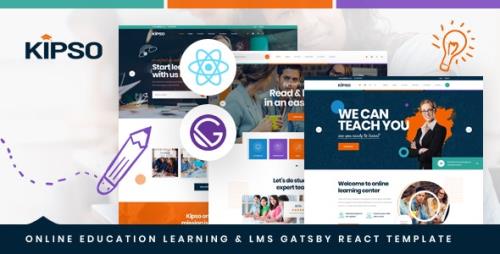 ThemeForest - Kipso v1.0 - Gatsby React Online Education Learning LMS Template - 29572433