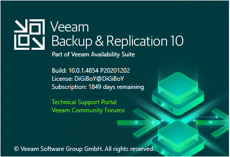 Veeam Backup & Replication 10a Build 10.0.1.4854 P20201202 (x64)