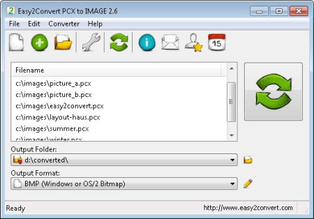 Easy2Convert PCX to IMAGE 2.6