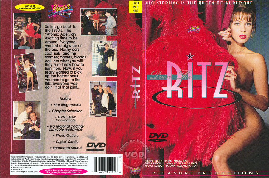 Doin' The Ritz /    Ritz (Jim Enright, Pleasure Productions) [1996 ., Feature Hardcore All Sex Anal, DVD5] ( Nici Sterling, Tatiana, Davia Ardell, Shanna McCullough , Alexandra Silk & Krista Maze )