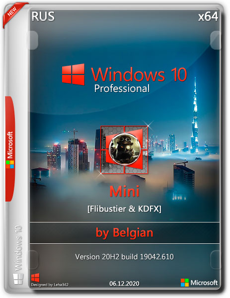 Скачать Windows 10 Pro x64 Mini 20H2.19042.610 [Flibustier & KDFX] by ...