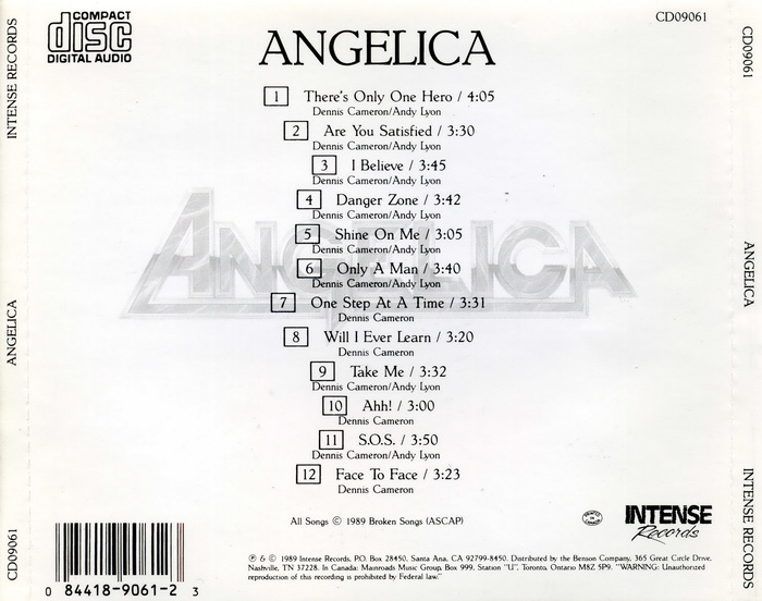 Angelica - Angelica (1989) (Lossless)