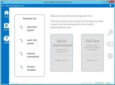 Intel Battery Life Diagnostic Tool 1.1.0