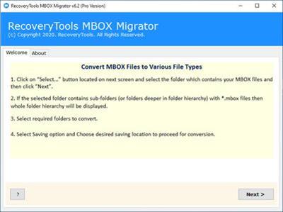 RecoveryTools MBOX Migrator 6.7
