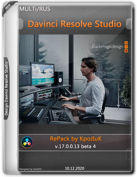 DaVinci Resolve Studio v.17.0.0.13 beta 4 RePack by KpoJIuK (MULTi/RUS/2020)