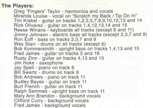 Greg 'Fingers' Taylor - Old Rock 'n' Roller (1996) [lossless]