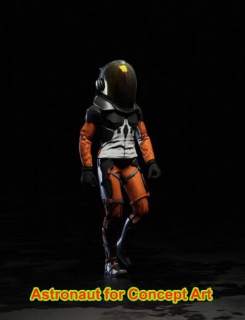 ArtStation - 3D Astronaut for Concept art
