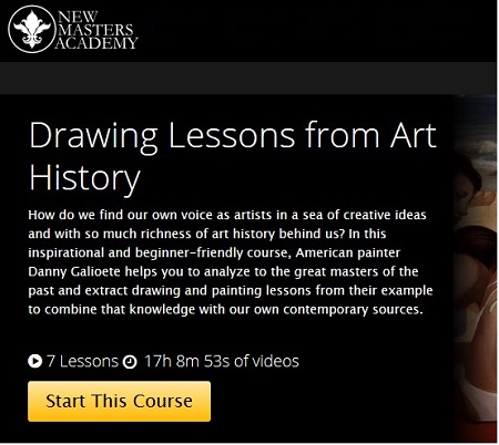 New Masters Academy - Drawing Lessons from Art History With Danny Galieote